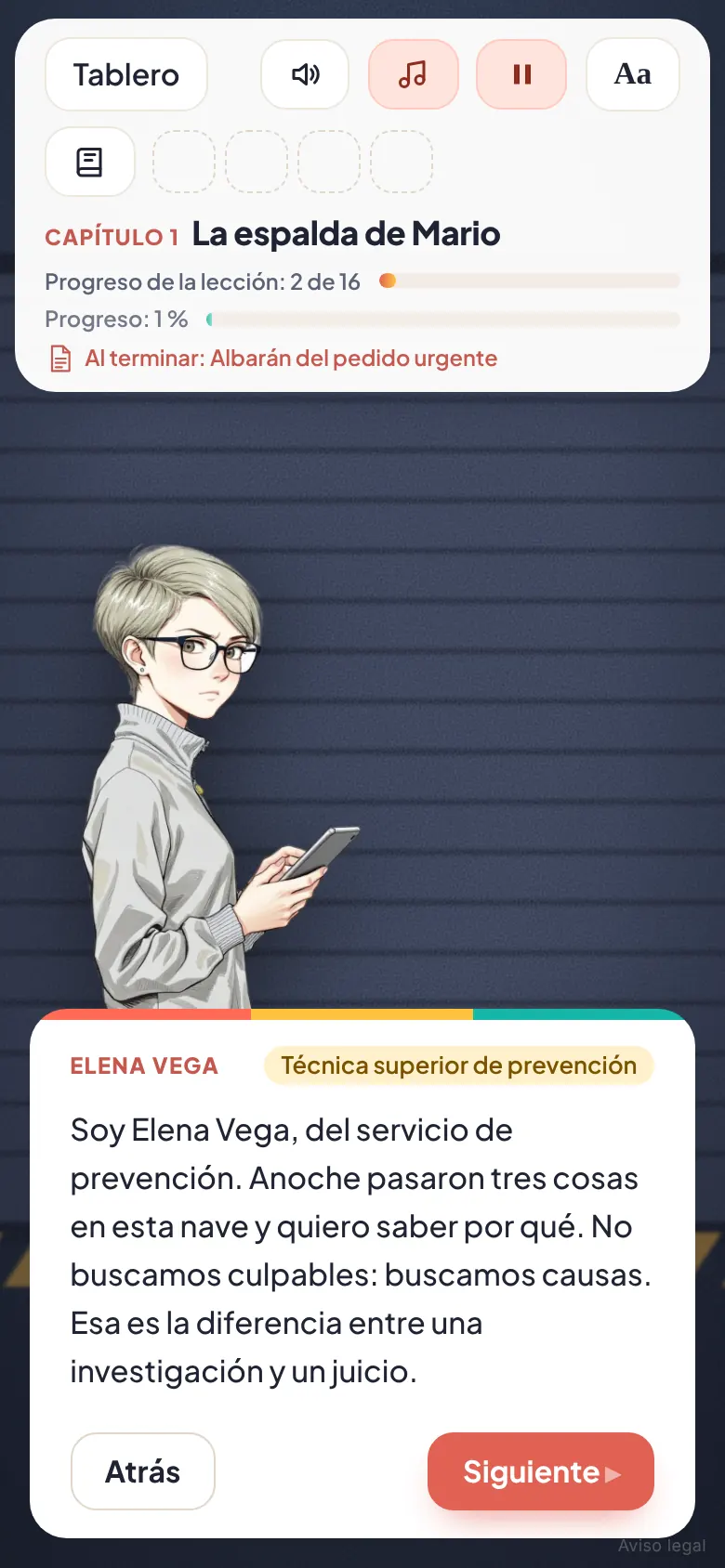 El mismo curso en el móvil